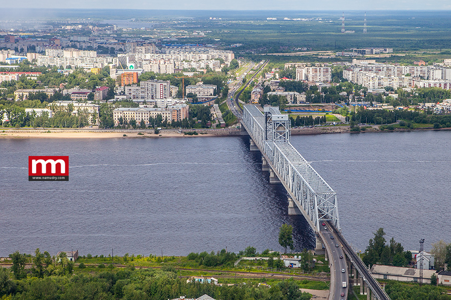 Северная Двина Архангельск мост