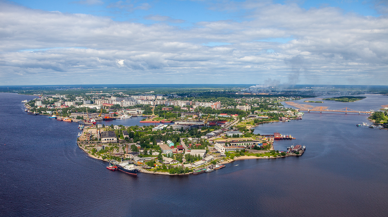 Arkhangelsk from Above &mdash; Yak-18T Aerial Flight - 2
