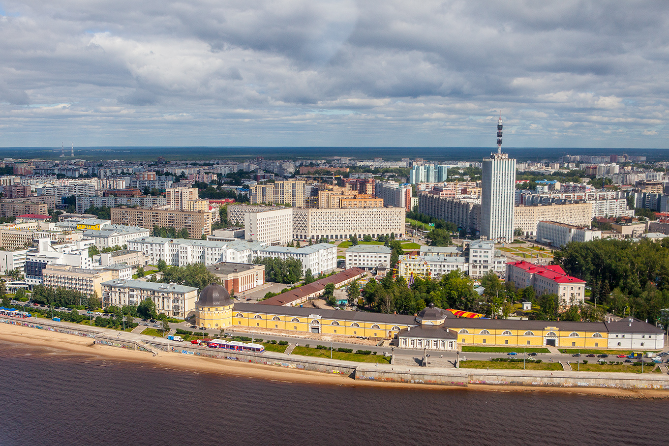 Arkhangelsk from Above &mdash; Yak-18T Aerial Flight - 4