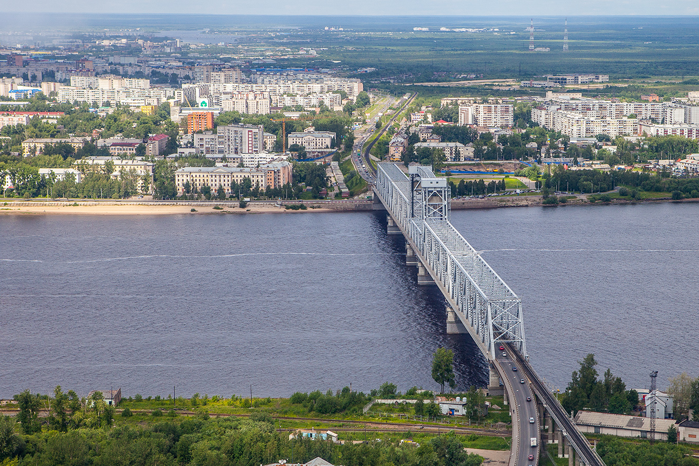 Arkhangelsk from Above &mdash; Yak-18T Aerial Flight - 5
