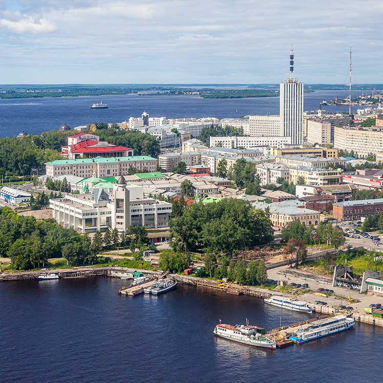 Архангельск с воздуха &mdash; Як-18Т