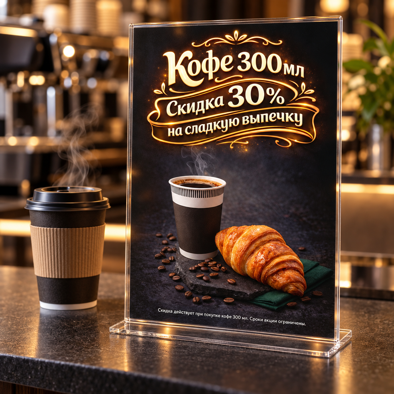 Counter Poster for a Coffee Shop
